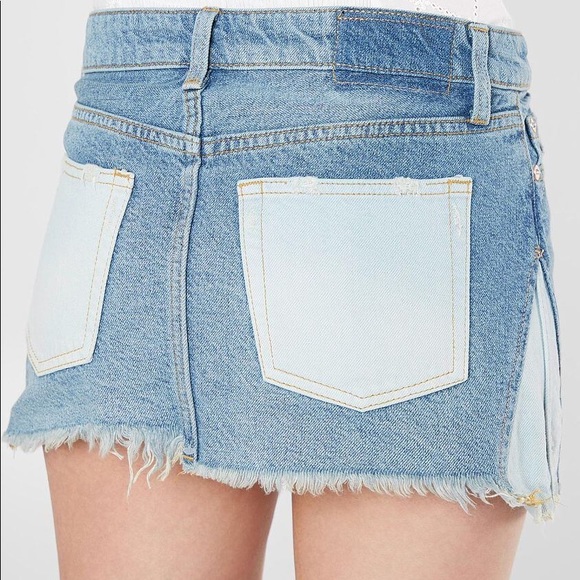 Free People Dresses & Skirts - 🔥 free people patched two toned mini skirt!!